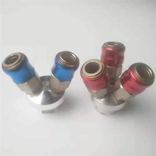 气管快速接头两通三通自锁式接头气泵空压机快速接头气动工具接头