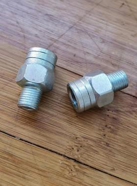 黄油枪出油口接头油嘴枪头前头管子连接口前端直头内外丝10x1通用