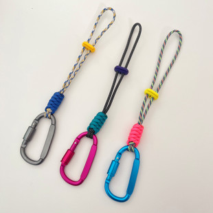 伞绳创意登山水壶饮料瓶挂扣背包挂钩金属快挂D扣型防丢锁定扣