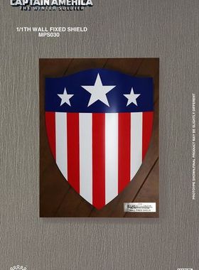 kingarts 1:1 美国队长冬日战士战损三角盾牌限定挂墙坐台