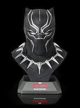 kingarts ka 1:5 黑豹头半胸摆件 钢铁侠发光地台