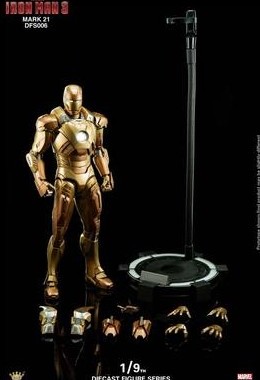 kingarts king arts ka 1:9 钢铁侠mk21 土豪金限定特价全新现货