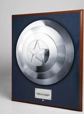 kingarts ka 1/1 挂墙原色银色美国队长金属盾牌 初代 亚洲限定