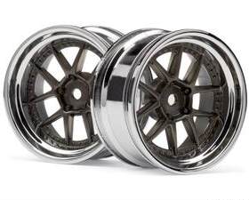 HPI DY-CHAMPION 26MM WHEEL (CHROME/BRONZE/6MM OS/2PCS)113090