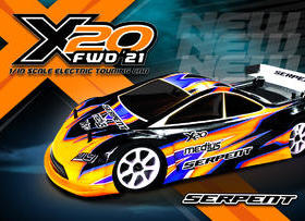 serpent 特价Medius X20FWD 21 carbon 1/10 EP 400043