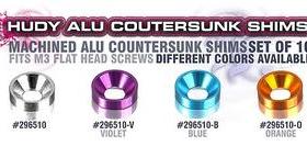 HUDY ALU COUNTERSUNK SHIM - ORANGE (10) HSP-296510-O