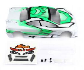 SERPENT  Body190mmLex-ISGreen v2S411 pre cut EFRA4030 170347