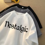 2025夏季新款麂皮绒短袖T恤潮流星座301D-1-JX1230-P28，男装T恤，星座301D-1