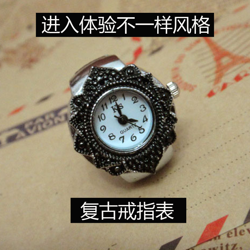 手表男女士学生腕表夜光复古戒指国产腕表