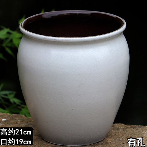 特价清仓陶瓷花盆大号月季三角梅绿植盆景盆高筒粗陶罐大口径批发