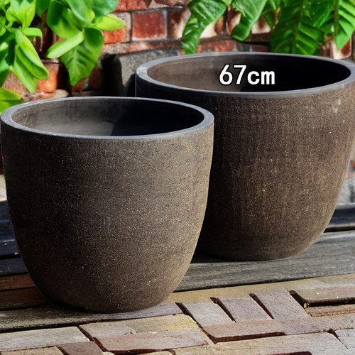 超大无釉粗陶罐果树蔬菜花盆大号绿植园林景观盆户外庭院大口径盆