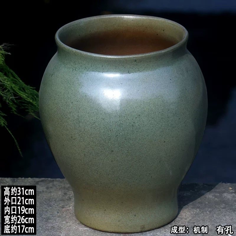 高筒透气宜兴紫砂花盆