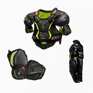 青少年成人护胸护肘护腿 3X冰上曲棍球冰球护具套装 22年新款 Bauer