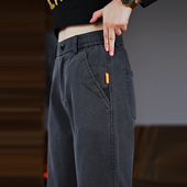 子男装 裤 潮流秋冬高级感裤 直筒长新款 子天丝宽松莱塞百搭休闲男士