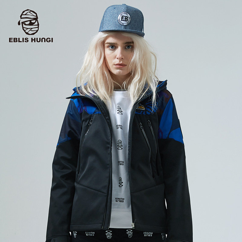 木乃伊潮牌原创加绒印花女式风衣