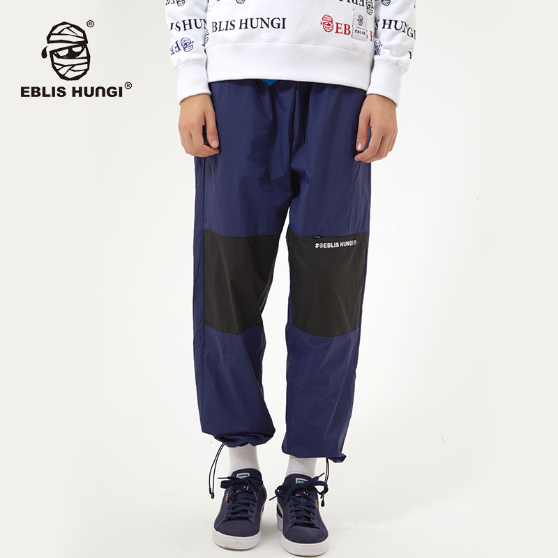 eblishungi潮牌轻薄透气休闲长裤