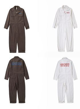 特价断码甩卖TRIPPY 秋冬棉麻 锁链刺绣 复古连体衣工装 男女同款