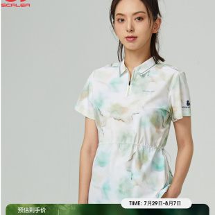 SCALER思凯乐户外夏季 女F4405318 时尚 女士休闲T恤运动速干POLO衫