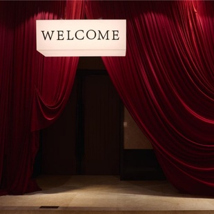 婚礼布置新娘出场区灯箱发光logo定制婚礼堂装饰背景灯牌