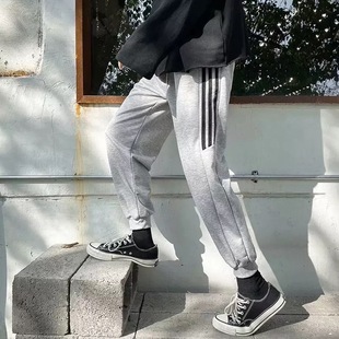 宽松灰色潮流卫裤 哈伦束脚裤 休闲裤 薄款 子 S码 运动裤 男裤 夏季 小码