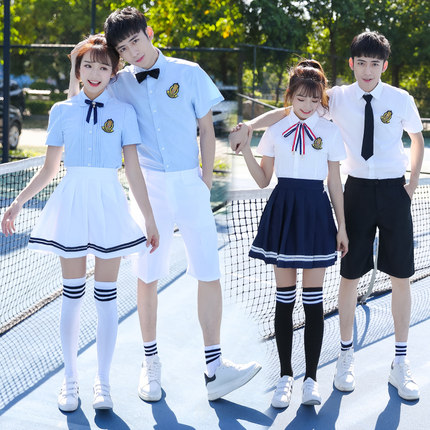 学院风小学生大合唱初中学生演出服高中生毕业照班服运动会开幕式