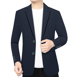 西服商务休闲爸爸装 2026春季 新款 高档大气中年男士 外套潮 商务西装
