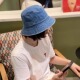 韩国水洗棉牛仔防晒渔夫帽子女四季 百搭户外遮阳帽显脸小盆帽时尚