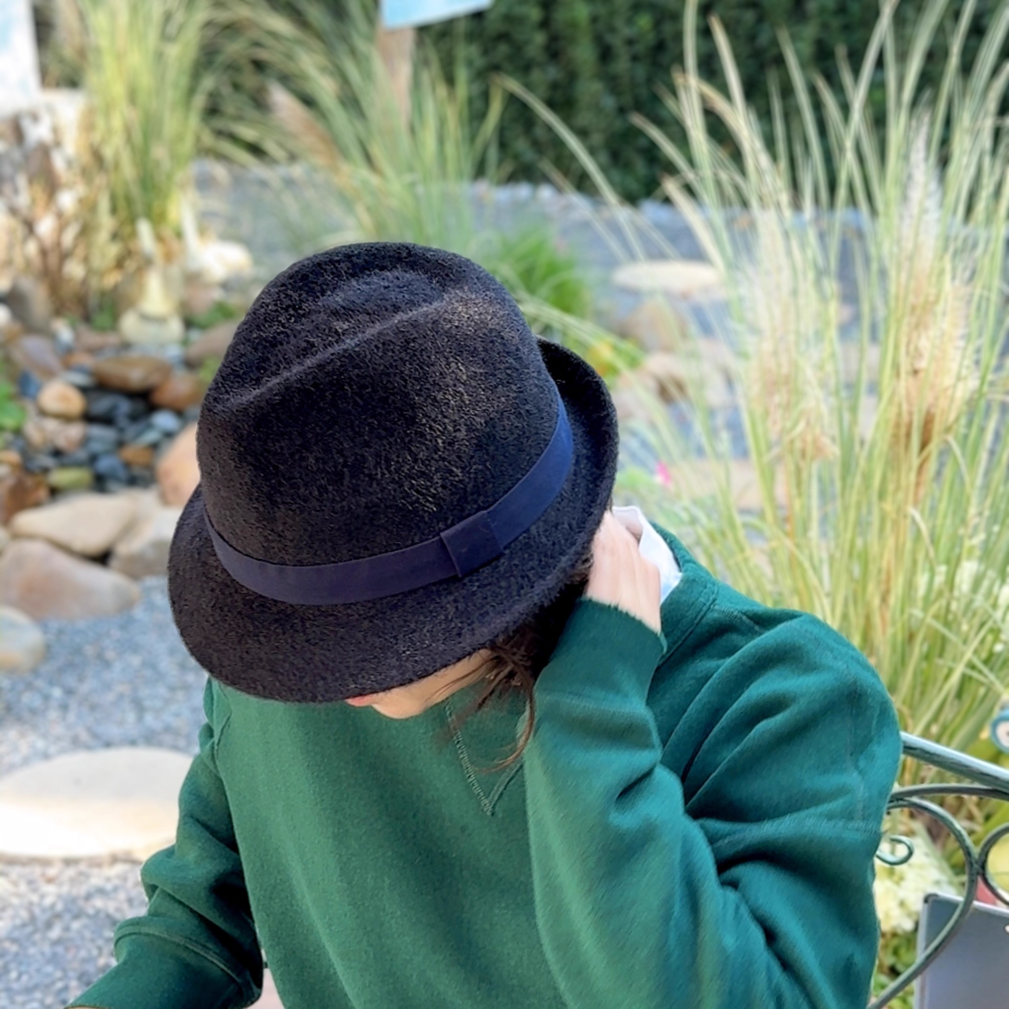 安哥拉兔毛时尚牛仔英伦复古礼帽