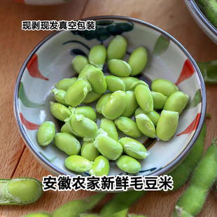 安徽农家新鲜毛豆米毛豆角时令蔬菜现剥毛豆子大豆米纯豆米500g