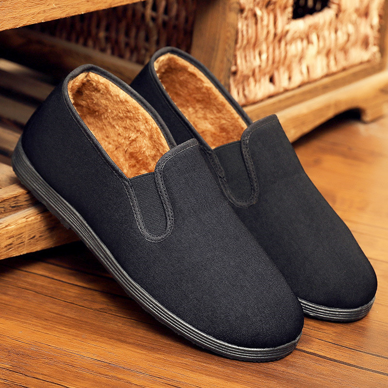 冬季男棉鞋老北京中老年布鞋