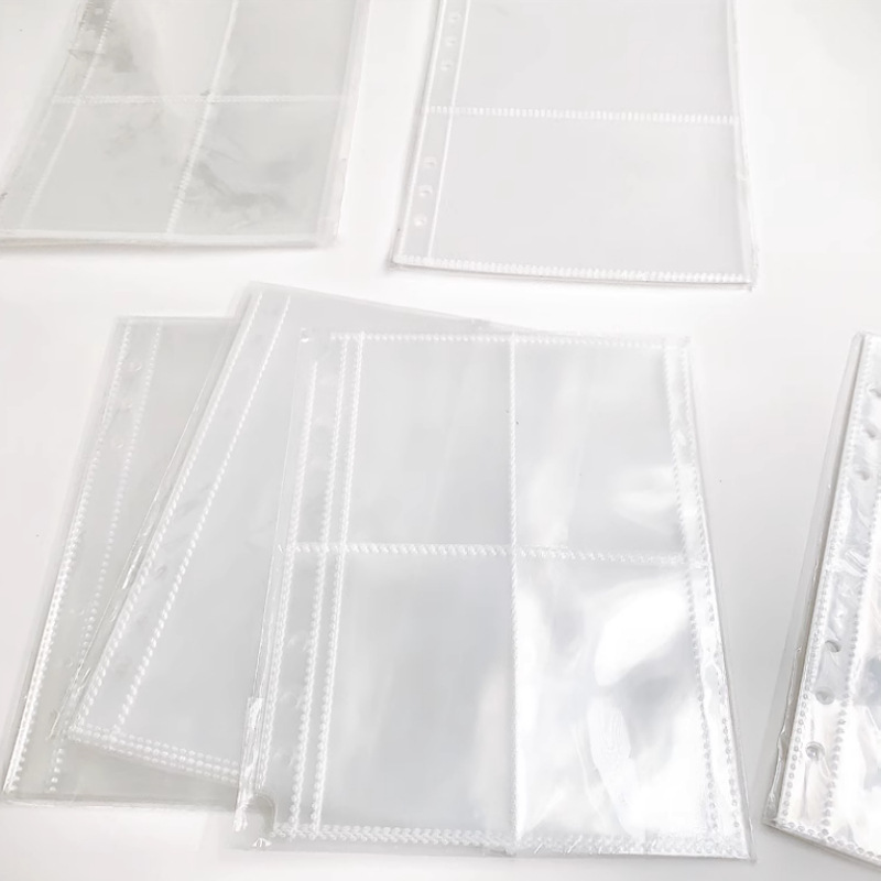 追星收纳册A5紧凑型四宫格卡册A4 PP高透明3寸4格活页小卡内页