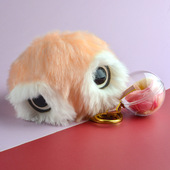 2023厂家直销永生花现货愤怒 小毛球钥匙扣玫瑰干花礼物情人节挂