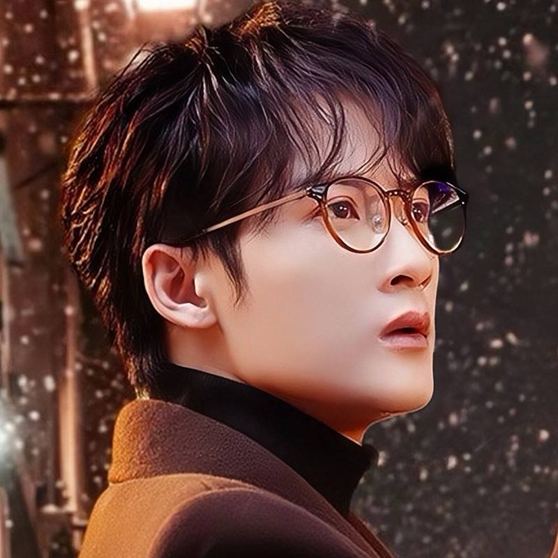 檀健次同款复古圆框时尚近视眼镜