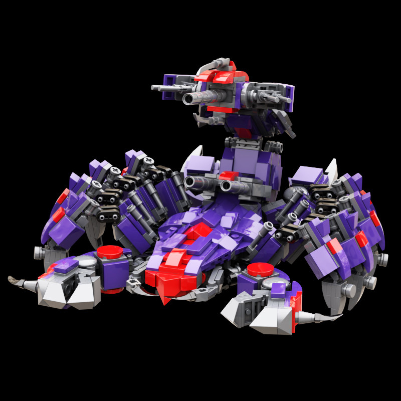 死亡毒蝎moc积木洛伊德索斯机械兽动物型机器人建构拼插手办模型