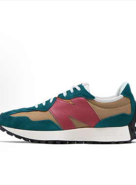 New Balance NB 327 复古 低帮跑步鞋 女款 棕绿色WS327WN1
