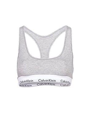 CALVIN KLEIN Y型背带工字无胸垫女文胸 女款 灰色F3785E