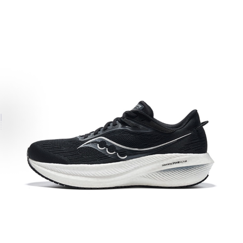 Saucony Triumph胜利21舒适百搭低帮训练跑步鞋男款黑白S20881-10