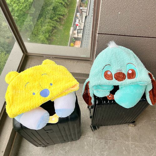 卡通U型枕连帽护颈枕午睡枕旅行