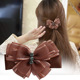 韩版 蝴蝶结发夹后脑勺布艺夹子顶夹马尾夹弹簧夹横夹淑女头饰632