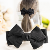 发卡女新款 小清新蝴蝶结韩版 简约头饰大发夹横夹顶夹马尾夹弹簧夹