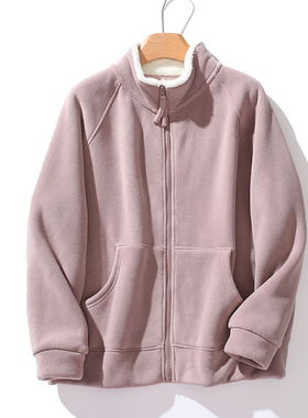 简单爱!百搭显瘦保暖防风加绒加厚棉衣立领减龄外套A7483#8585