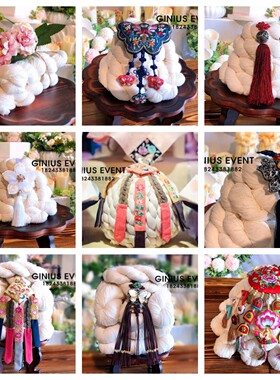 LOOB韩国传统庆典! 宝宝 周岁/ 生日/百日 周抓 长寿线 摆桌饰品