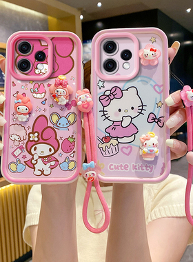 适用于OPPO Reno15海外版手机壳opporeno15c防摔硅胶全包软边外壳PMD110卡通CPH2825可爱情侣公仔送钢化膜女