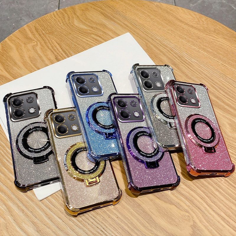 适用红米Redmi Note13 4G/5G海外版手机壳Note13Pro 4G/5G防摔国际版硅胶软保护套创意卡通可爱支架女新款十