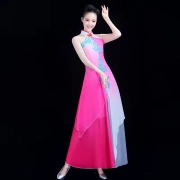Trang phục múa cổ điển nữ thanh lịch kiểu Trung Quốc trang phục múa mới Giang Nam thị trấn ô dù múa người hâm mộ khiêu vũ nữ trưởng thành - Quần áo ngoài trời