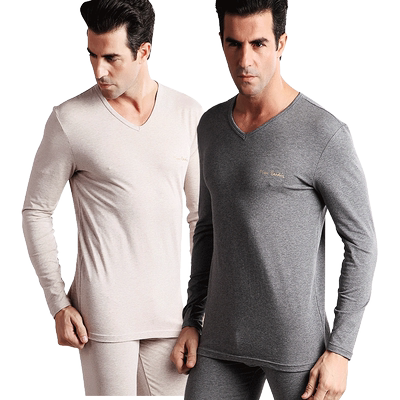 男士纯棉棉薄款保暖内衣