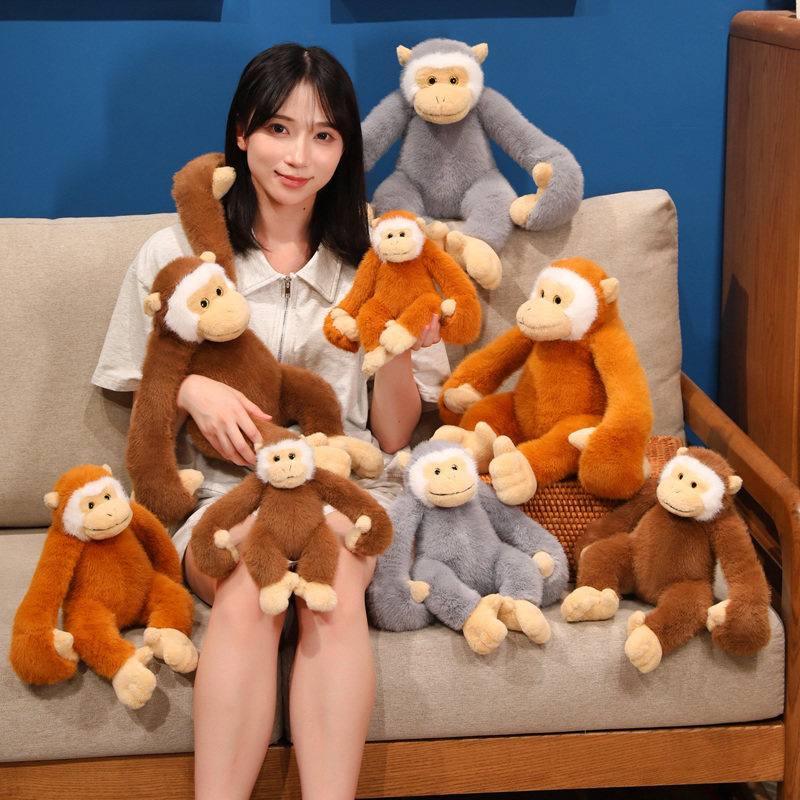 可爱小猴子毛绒抱枕陪睡送女友