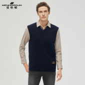蔓哈顿冬季 新品 V领羊绒衫 MENHARDUM 无袖 马甲纯色舒适山羊绒背心