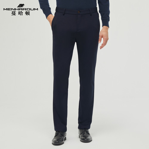 MENHARDUM/蔓哈顿秋冬新品商务男休闲裤微弹舒适长裤中年合体裤子
