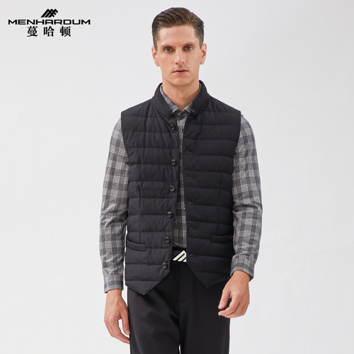 蔓哈顿羽绒服背心马甲